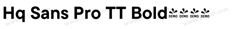 Hq Sans Pro TT Bold字体转换